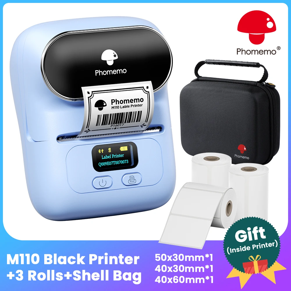 Commercial Shirt Printing Machine - M110 Label Printer Mini Printer Portable