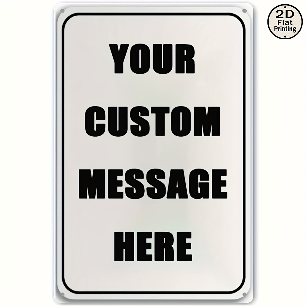 Custom Metal Tin Sign Personal - Company Profile Printing recension och pris